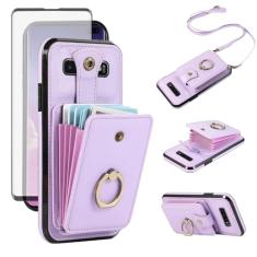 Asuwish Capa de celular para Samsung Galaxy S10 carteira com protetor de tela de vidro temperado e alça transversal anel suporte RFID suporte para cartão de crédito S 10 Edge 10S GS10 X10 mulheres