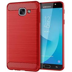 Capa para Samsung Galaxy On Max, sensação macia, proteção total, anti-arranhões e impressões digitais + capa de celular resistente a arranhões para Samsung Galaxy On Max