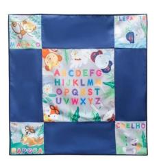 Tapete de Atividades Infantil Animais Poliester Alça para Transportar 