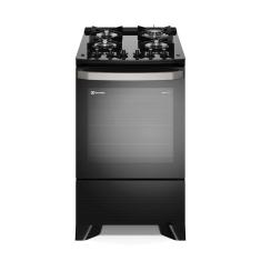 Fogão 4 bocas Electrolux Preto Experience c/ Mesa de Vidro, Grill e PerfectCook360 (FE4CP) 127V