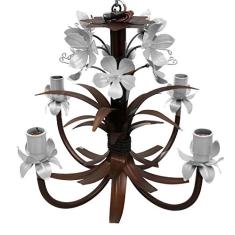 Lustre Simples para Sala de Apartamento Pequeno com Tulipas Artesanais