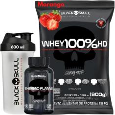 Kit Whey Protein 100% Hd Pure 900G + Thermo Flame Termogênico 120 Tabl