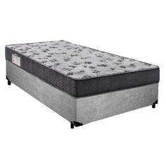 Cama Box Solteiro Suede + Colchão De Espuma D33 - Sereneprime - 88cm C