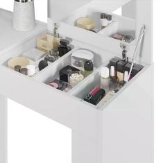 Escrivaninha Penteadeira Camarim de Canto Star Plus - Mobler Branco