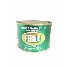 Massa de Polir Automotiva Branca Extra Fina Pérola 500g - Perola