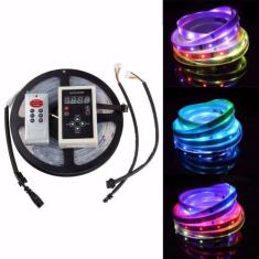 Fita Led Digital 6803 5050 RGB Prova D' Água 133 Efeitos 3D - B Max