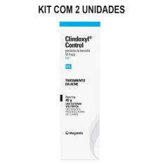 Kit Clindoxyl Control 5% Gel Dermatológico Megalabs Com 2 Unidades De 45g Cada