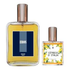 Perfume Masculino Eros 100Ml + Cítricos D'Italia 30Ml - Essência Do Br