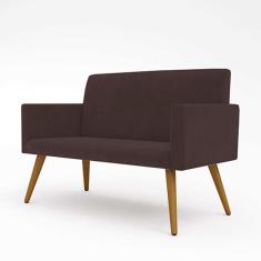 Sofá Namoradeira 2 Lugares marrom