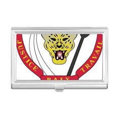 Porta-cartões de visita com emblema nacional do Congo