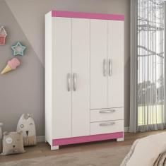 Guarda Roupa Solteiro 4 Portas 2 Gavetas NT5005 Notável Móveis