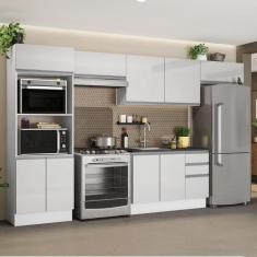 Armário de Cozinha Completa Madesa Acordes 100% MDF com Balcão e Porta