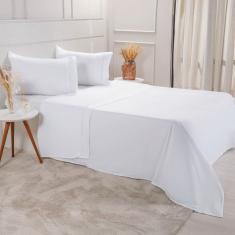 Jogo de Cama Casal Serenitá 4 Pçs Bordado Festonê 138x188x30cm