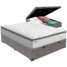 Cama Box Baú e Colchão Amsterdã Molas Ensacadas Casal Probel