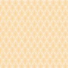 Papel De Parede Laranja Claro Arabesco Sala Adesivo Lavavel