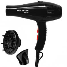 Secador De Cabelo Megastar Sc2810 8.000 Watts 110v ~ 60hz - Preto