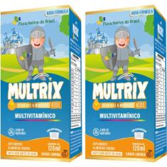 KIT 2X MULTRIX (Xarope Infantil com Vitaminas de A a Z) 120ml - Flora 