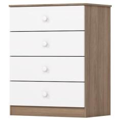 Cômoda 4 Gavetas Labirinto-henn - Branco