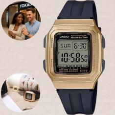 Relógio Casio Unissex Digital Dourado F-201WAM-9AVDF