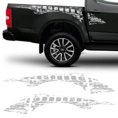 Kit Faixa Lateral S10 2013/2019 Adesivo Sport Prata Tuning - SPORTINOX