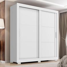 Guarda Roupa Casal 2 Portas 4 Gavetas Titanium Branco Absoluto