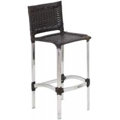 Banqueta Madri em Alumínio Para Edícula, Cozinha, Balcão, Área Trama O