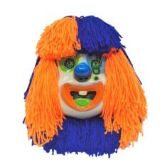 Máscara Palhaço Infantil,Fibra,Trenzinho da Alegria,Até 6-7 Anos,Palha