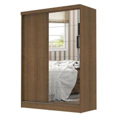 Guarda Roupa Infantil Madesa 2 Portas Correr Espelho Rustic