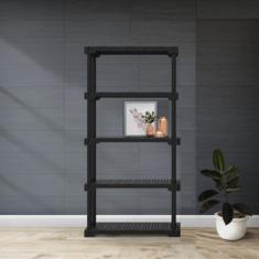 Estante Modular 5 Prateleiras Cube Eco Grifit Preto