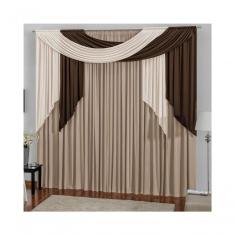 Cortina para Varão Duplo 3,00m X 2,80m Alana Avelã