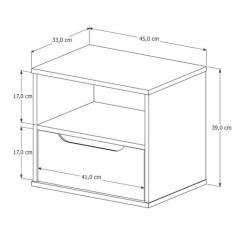 Cabeceira Ripado Para Cama de Solteiro Maracá Nature Com 2 Mesa de Cab