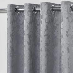 Cortina em Tecido Jacquard 4,00 m x 2,70 m - Cinza - Wellus Enxovais