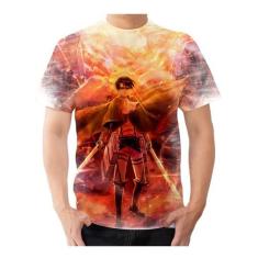 Camisa Camiseta Personagem Cabo Levi - Attack On Titan