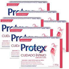 Kit Sabonete em Barra Íntimo Protex Delicate Care 85g com 6 unidades