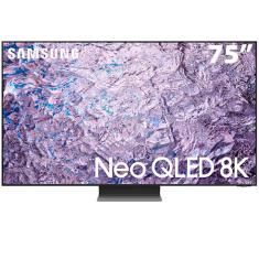 Smart Tv 75 Neo Qled 8K Samsung Qn800C Mini Led. Painel 120hz. Processador Com Ia. Som Em Movimento Plus. Tela Sem Limites. Ultrafina - Preto - Bivolt