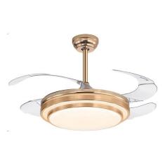 Ventilador Teto Retratil Com Controle 110cm Dourado Bivolt  - Aliseu, 