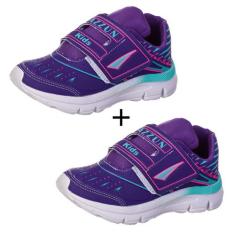 Kit 2 Pares Tênis Infantil Feminino Macio Leve - AS264 - Algarte Shoes