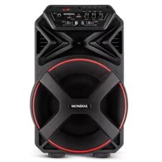 Caixa Amplificada Mondial 250w Bluetooth Recarregável Cm-250 Preto Biv