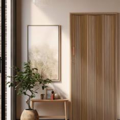 Kit Com 3 Portas Sanfonada De Pvc 210x72cm Bariri Imbuia