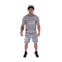 Fantasia Presidiário Camiseta, Carnaval Metralha, Adulto, Petralhas - 