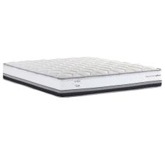 Colchão Queen Size Herval C1634 com Molas Ensacadas e Pillow Top One Side 28x158x198cm - Cinza/Preto