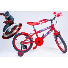 Bicicleta Infantil Masculina Aro 16 - Vermelha - Personagem - Olk Bike