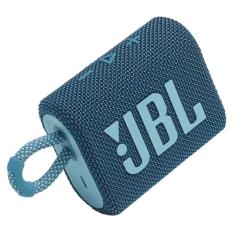 JBL Go 3 - Mini alto-falante Bluetooth portátil, grande áudio e graves intensos, IP67 à prova d'água e poeira, 5 horas de reprodução, alto-falante para casa, ao ar livre e viagens (azul)