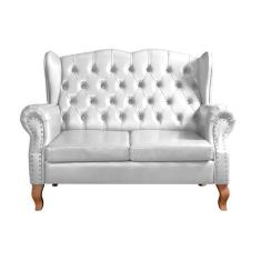 Namoradeira Imperador Sofá Chesterfield Botonê Vintage Decoração Retrô