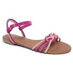 Rasteirinha Feminina Rasteira Sandália Trançada Sapato Tênis Leve - J.