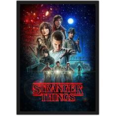 Quadro Decorativo Stranger Things Filmes Cinema Salas Quartos Decoraçõ