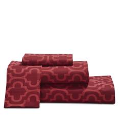 Jogo de cama de treliça de algodão escovado de flanela, macio, quente, lençóis geométricos modernos, decoração de quarto, 1 lençol de cima, 1 lençol elástico com elástico alto, 1 fronha, solteiro,