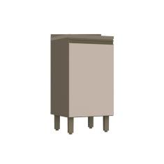 Módulo Cozinha Henn Connect Balcão 1 Porta c/ Tampo Duna/cristal