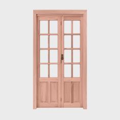 Kit Porta de Madeira Camarão Esquerda 213cmx120cmx12cm PE71 Esel