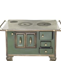 Fogão A Lenha Barroco Venâncio Sem Tampa 03 Verde 3bevd